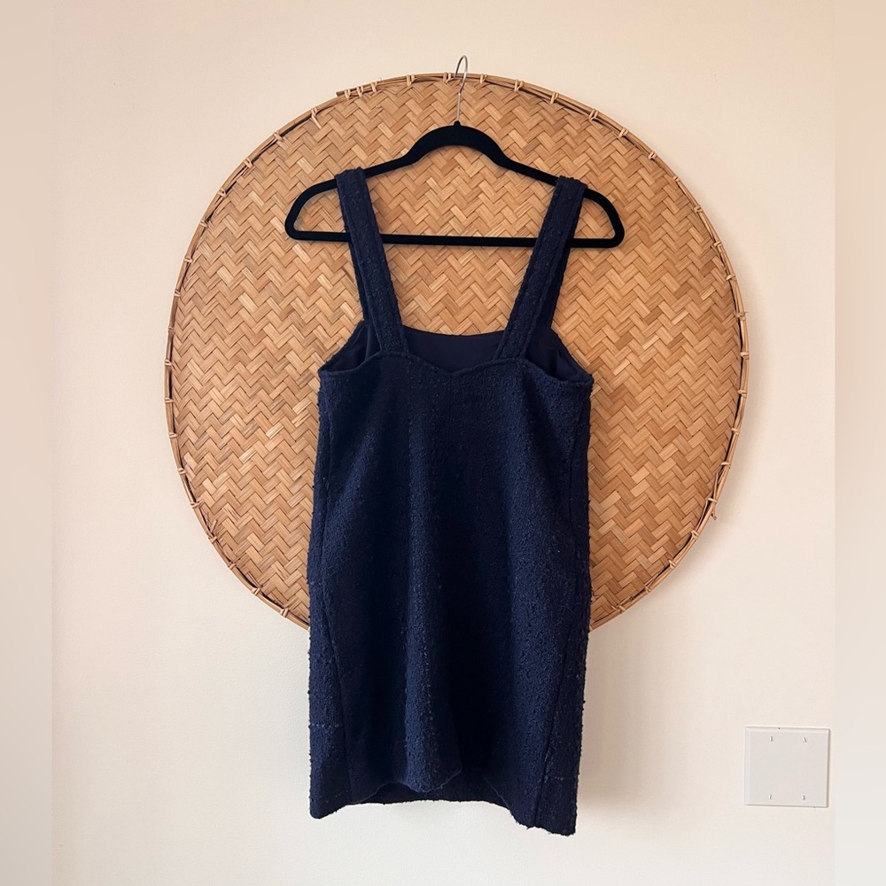 ABERCROMBIE & FITCH WOOL TWEED SHIFT GOSSIP GIRL DARK ACADEMIA MINI DRESS NWT - Picture 7 of 12